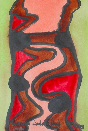 Painting: "Range 184", Watercolour, author: Lucyna Pawlak (Lu), 2009
