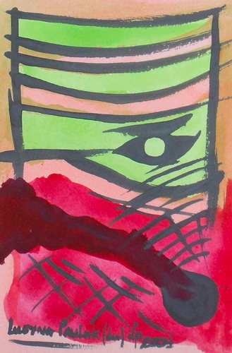 Painting: "Range 185", Watercolour, author: Lucyna Pawlak (Lu), 2009