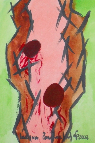 Painting: "Range 187", Watercolour, author: Lucyna Pawlak (Lu), 2009