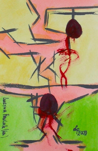 Painting: "Range 188", Watercolour, author: Lucyna Pawlak (Lu), 2009
