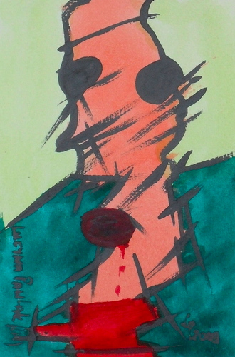 Painting: "Range 189", Watercolour, author: Lucyna Pawlak (Lu), 2009