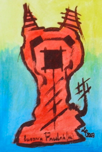 Painting: "Range 191", Watercolour, author: Lucyna Pawlak (Lu), 2009