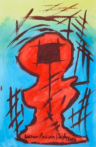 Painting: "Range 194", Watercolour, author: Lucyna Pawlak (Lu), 2009