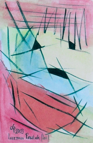 Painting: "Range 198", Watercolour, author: Lucyna Pawlak (Lu), 2009
