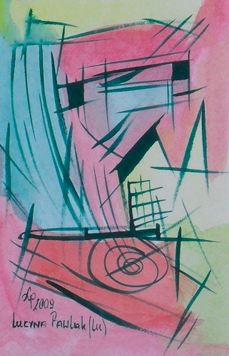 Painting: "Range 199", Watercolour, author: Lucyna Pawlak (Lu), 2009