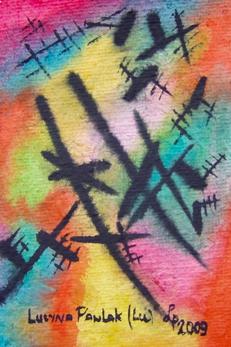 Painting: "Range 20", Watercolour, author: Lucyna Pawlak (Lu), 2009