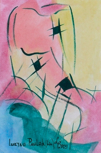Painting: "Range 200", Watercolour, author: Lucyna Pawlak (Lu), 2009