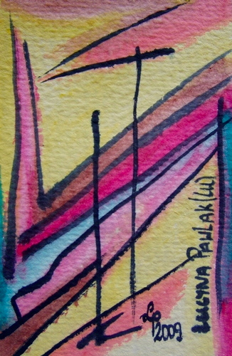Painting: "Range 26", Watercolour, author: Lucyna Pawlak (Lu), 2009