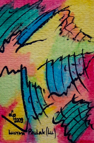 Painting: "Range 28", Watercolour, author: Lucyna Pawlak (Lu), 2009