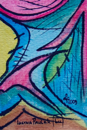 Painting: "Range 29", Watercolour, author: Lucyna Pawlak (Lu), 2009