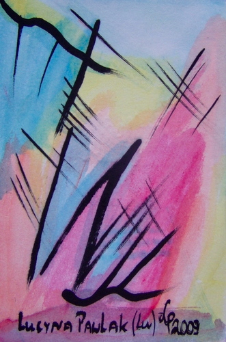 Painting: "Range 30", Watercolour, author: Lucyna Pawlak (Lu), 2009