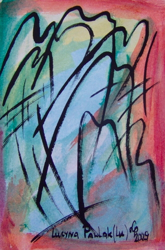 Painting: "Range 31", Watercolour, author: Lucyna Pawlak (Lu), 2009