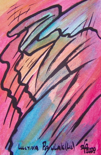 Painting: "Range 33", Watercolour, author: Lucyna Pawlak (Lu), 2009