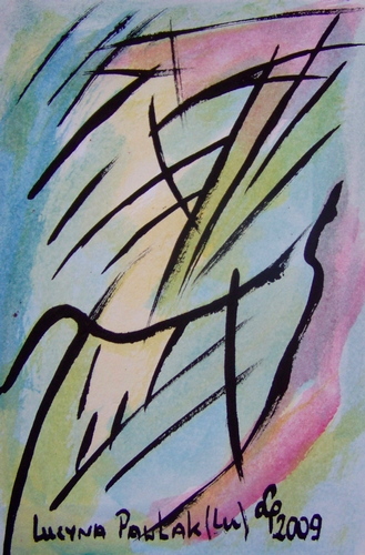 Painting: "Range 35", Watercolour, author: Lucyna Pawlak (Lu), 2009