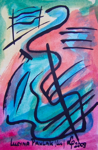 Painting: "Range 36", Watercolour, author: Lucyna Pawlak (Lu), 2009