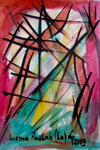 Painting: "Range 37", Watercolour, author: Lucyna Pawlak (Lu), 2009