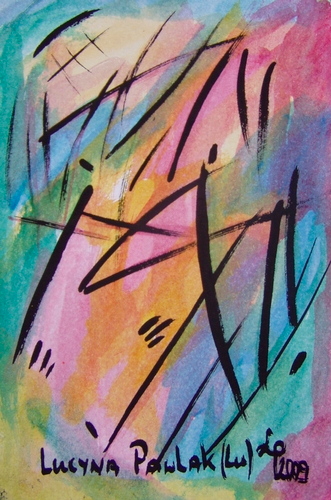 Painting: "Range 38", Watercolour, author: Lucyna Pawlak (Lu), 2009