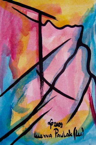 Painting: "Range 39", Watercolour, author: Lucyna Pawlak (Lu), 2009