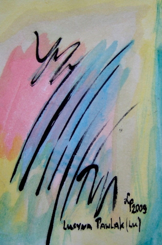 Painting: "Range 40", Watercolour, author: Lucyna Pawlak (Lu), 2009