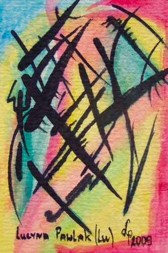 Painting: "Range 43", Watercolour, author: Lucyna Pawlak (Lu), 2009