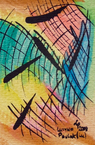 Painting: "Range 47", Watercolour, author: Lucyna Pawlak (Lu), 2009