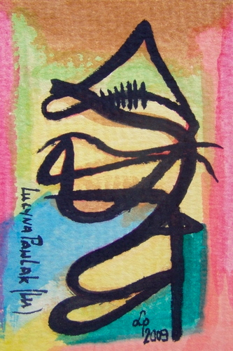 Painting: "Range 48", Watercolour, author: Lucyna Pawlak (Lu), 2009