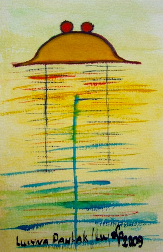 Painting: "Range 5", Watercolour, author: Lucyna Pawlak (Lu), 2009