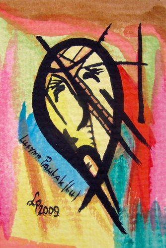 Painting: "Range 50", Watercolour, author: Lucyna Pawlak (Lu), 2009