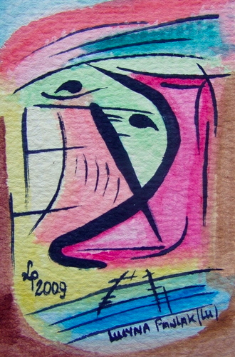 Painting: "Range 52", Watercolour, author: Lucyna Pawlak (Lu), 2009
