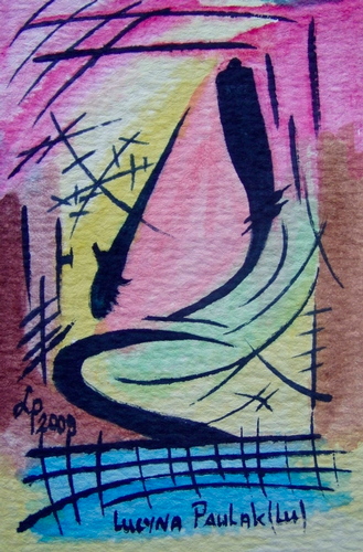 Painting: "Range 53", Watercolour, author: Lucyna Pawlak (Lu), 2009