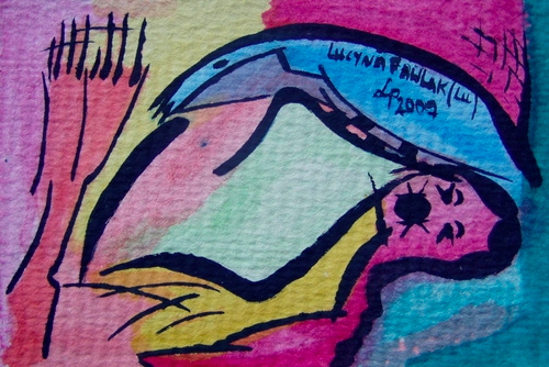 Painting: "Range 55", Watercolour, author: Lucyna Pawlak (Lu), 2009