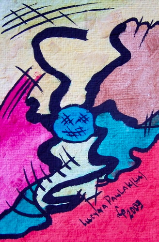 Painting: "Range 58", Watercolour, author: Lucyna Pawlak (Lu), 2009