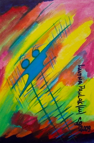 Painting: "Range 6", Watercolour, author: Lucyna Pawlak (Lu), 2009