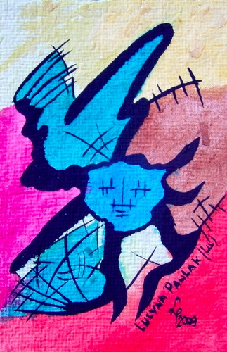Painting: "Range 60", Watercolour, author: Lucyna Pawlak (Lu), 2009