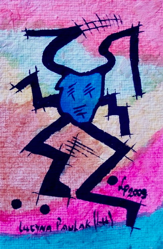 Painting: "Range 62", Watercolour, author: Lucyna Pawlak (Lu), 2009