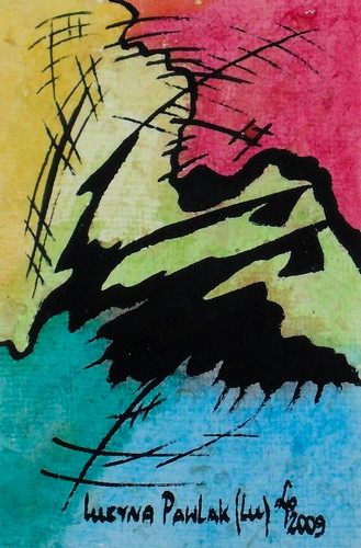 Painting: "Range 65", Watercolour, author: Lucyna Pawlak (Lu), 2009