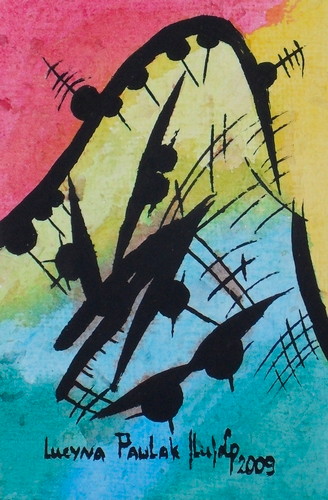 Painting: "Range 66", Watercolour, author: Lucyna Pawlak (Lu), 2009