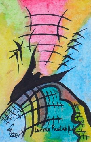 Painting: "Range 67", Watercolour, author: Lucyna Pawlak (Lu), 2009