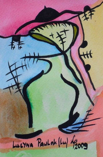 Painting: "Range 69", Watercolour, author: Lucyna Pawlak (Lu), 2009