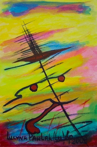 Painting: "Range 7", Watercolour, author: Lucyna Pawlak (Lu), 2009