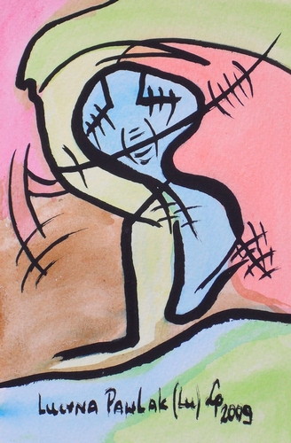 Painting: "Range 70", Watercolour, author: Lucyna Pawlak (Lu), 2009