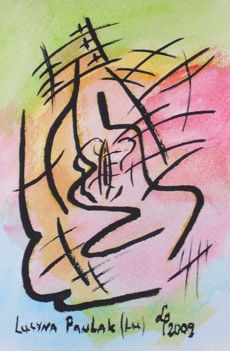 Painting: "Range 71", Watercolour, author: Lucyna Pawlak (Lu), 2009