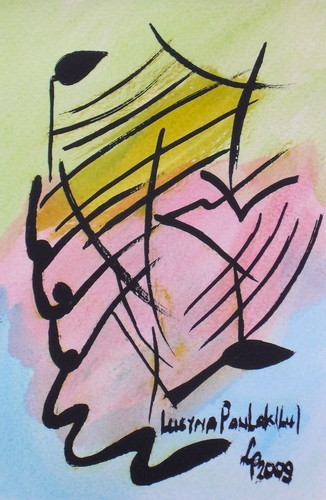 Painting: "Range 72", Watercolour, author: Lucyna Pawlak (Lu), 2009