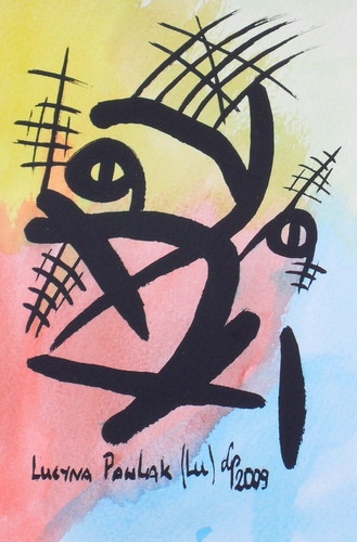 Painting: "Range 75", Watercolour, author: Lucyna Pawlak (Lu), 2009