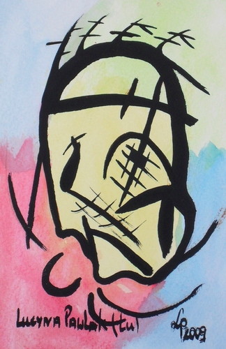 Painting: "Range 76", Watercolour, author: Lucyna Pawlak (Lu), 2009