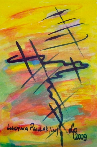 Painting: "Range 8", Watercolour, author: Lucyna Pawlak (Lu), 2009