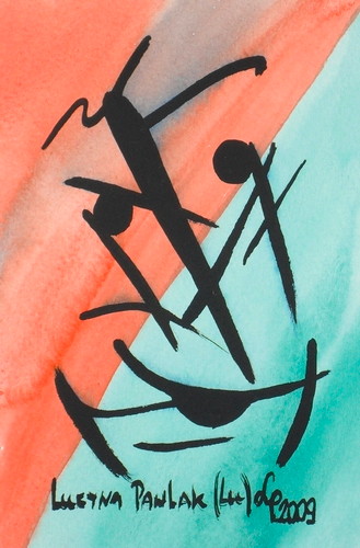 Painting: "Range 81", Watercolour, author: Lucyna Pawlak (Lu), 2009