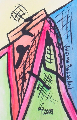 Painting: "Range 83", Watercolour, author: Lucyna Pawlak (Lu), 2009