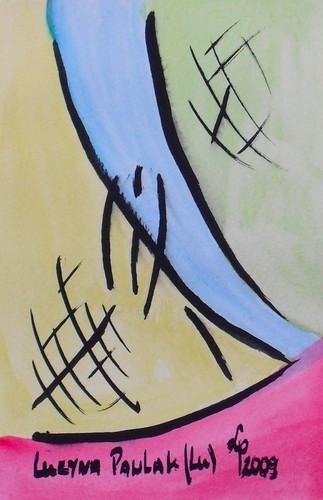 Painting: "Range 84", Watercolour, author: Lucyna Pawlak (Lu), 2009