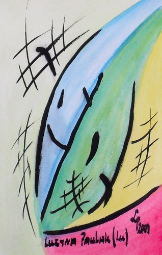 Painting: "Range 85", Watercolour, author: Lucyna Pawlak (Lu), 2009